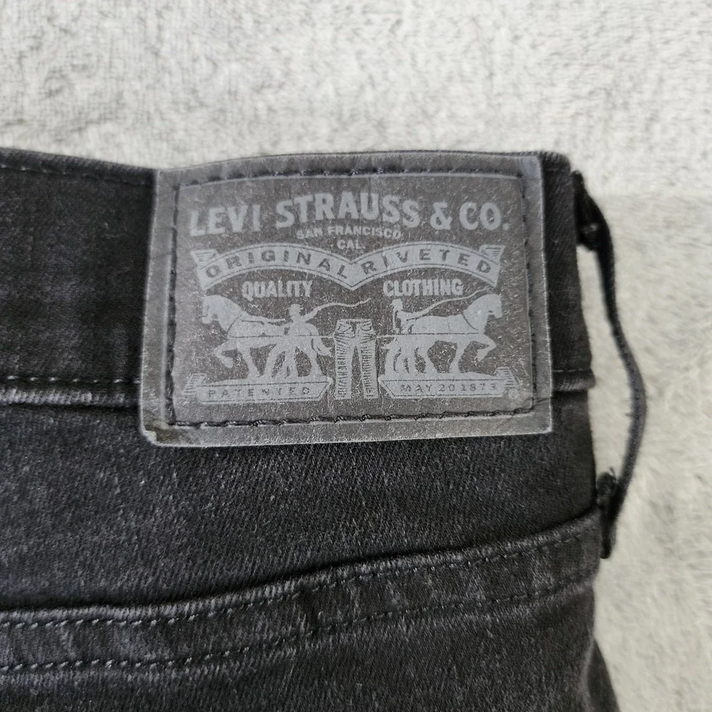 Levi's Women's 720 High Rise Super‎ Skinny Jeans Pants Black Measured Size 33